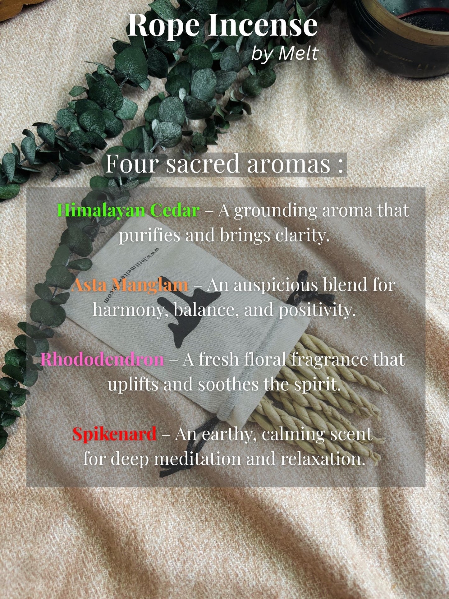 Rhododendron - Rope Incense ( Pack of 15 )