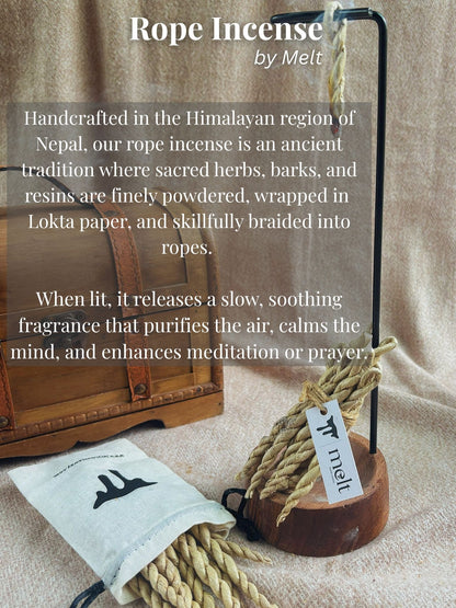 Himalayan Cedar  - Rope Incense ( Pack of 15 )