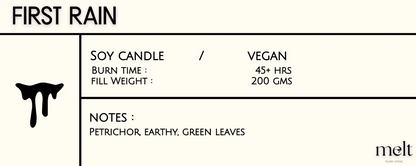 First Rain - Scented Candle